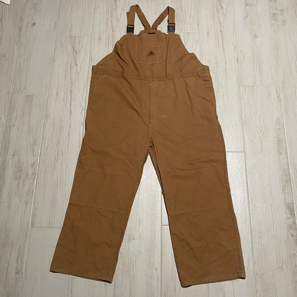 Bulwark BLF8BD5 Men's Excel FR Unlined Duck Bib Overall 4XL RG